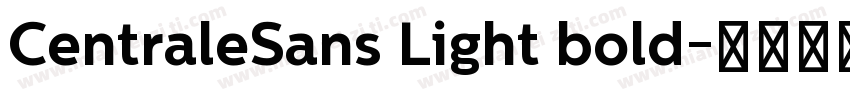 CentraleSans Light bold字体转换